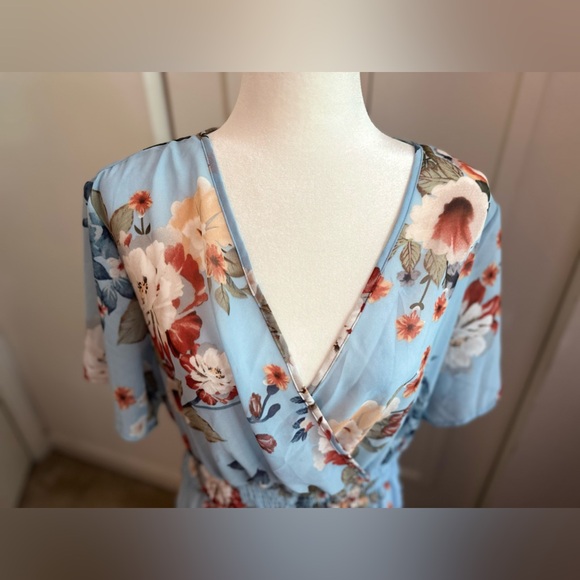 Sheer cover up with a floral print,  XL, NWOT - Picture 2 of 10